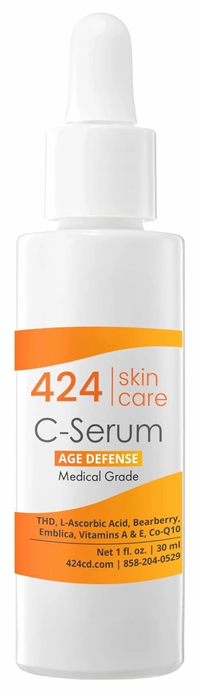 C-Serum - Dermatologist Tested & Recommended Anti-Aging Vitamin C Serum - Clinically Proven Formula, 1 FL Oz