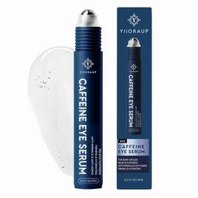 Caffeine Eye Serum: Anti-wrinkle and anti-aging eye serum for women 15ml pink bottle rose smell (new upgraded formula)