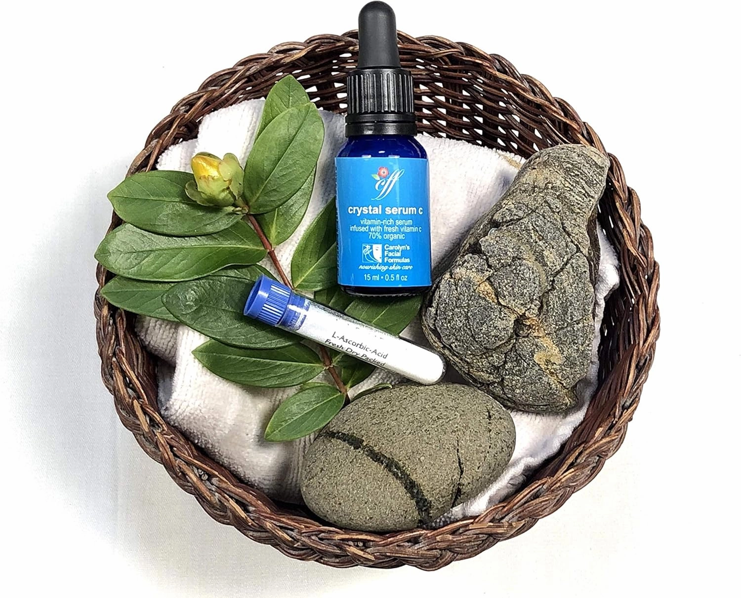 Carolyn's Facial Formulas Crystal Facial Serums C | Vitamin C Serum for Face | Skin Clearing Serum | Made in USA | Organic, Certified Vegan and Cruelty-Free. Unscented.(15 ml – 0.5 fl oz)