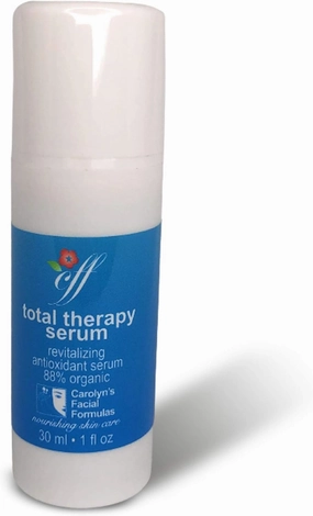 Carolyn's Facial Formulas Total Therapy Serum | Soothing Face Serum with Hyaluronic Acid | Anti Wrinkle Retinol Vitamin C Serum | Made in USA | Vegan and Cruelty-Free (30 ml – 1 fl oz)