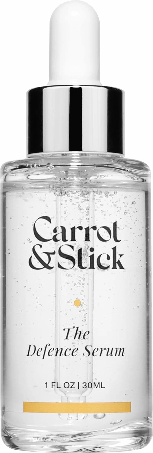 Carrot & Stick The Defense Anti-Aging Serum - Fights Fine Lines and Wrinkles, Boosts Collagen, Cruelty-Free Beauty, Suited for All Skin Types, 1 Fluid Ounce