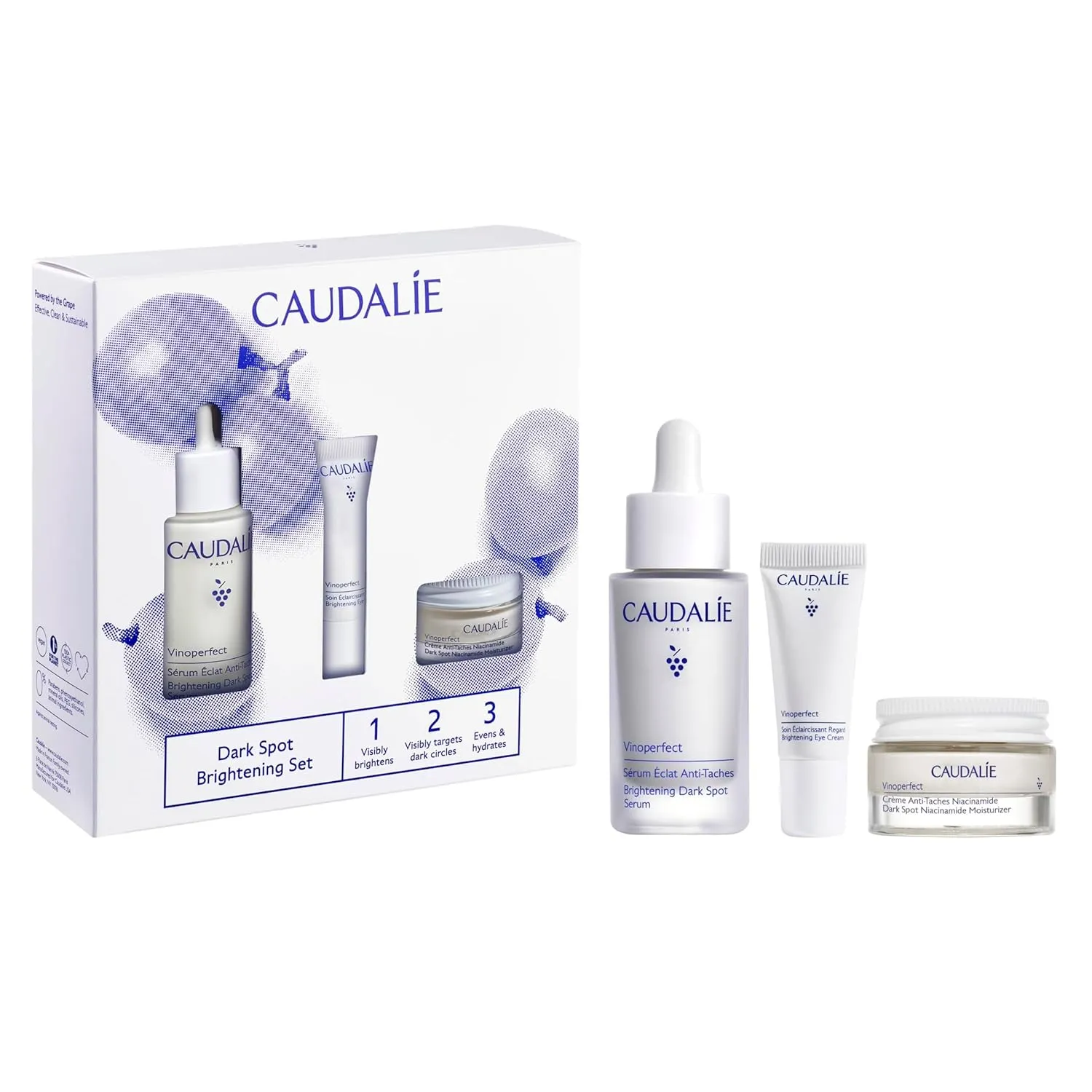 Caudalie Vinoperfect Brightening Dark Spot Serum Vitamin C Alternative - 62x More Effective than Vitamin C with Viniferine for a Visibly Brighter Even Complexion