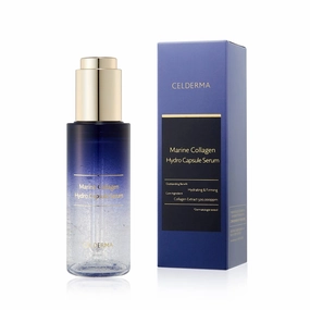 CELDERMA Marine Collagen Hydro Capsule Serum [50ml / 1.69 fl. oz. (1 pack)], Moisture, nourish, Brighten, Anti-aging