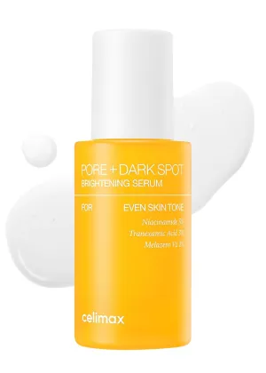 celimax Pore Dark Spot Brightening Serum 30ml | Gel-like Serum for Enlarged Pores with Niacinamide, Tranexamic Acid, Pore Minimizer, Non-Irritating, Hydrating, For Sensitive Skin, hyperpigmentation