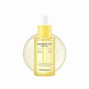 Cell Fusion C Radiance Vita Serum, Arbutin 1%   Vitamin C - Brightening Face Serum for Dark Spots, Sun Damage, 1.01 fl.oz / 30ml - skincare for face