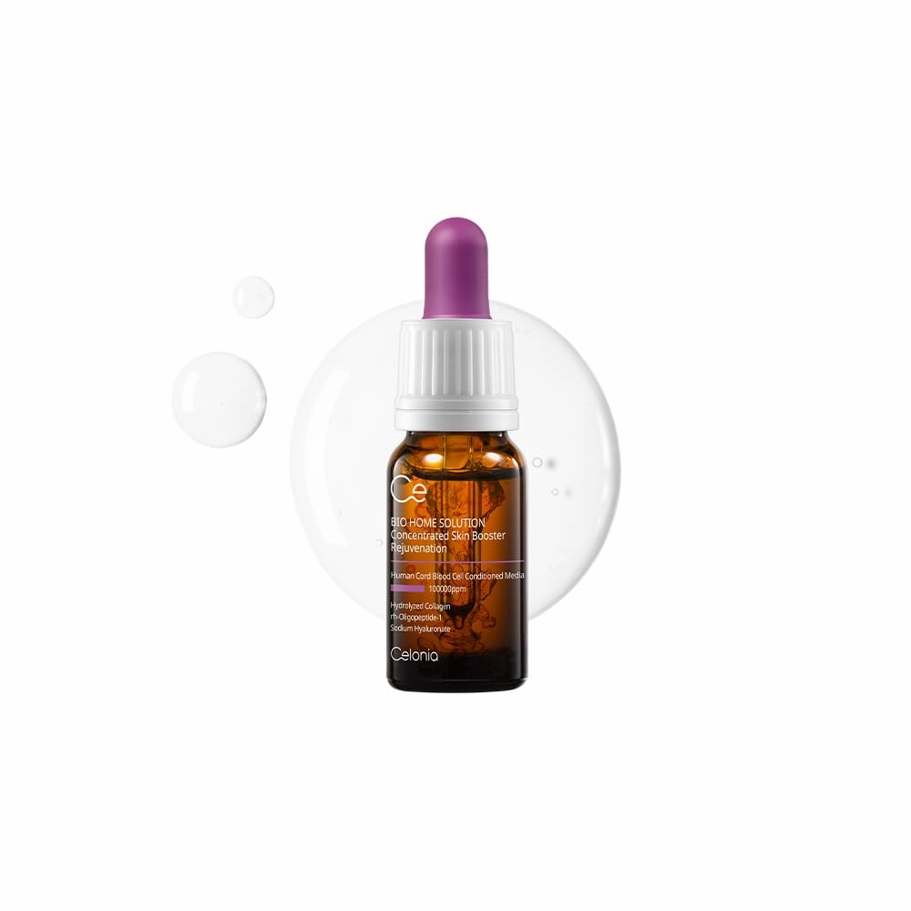 CELONIA Bio Home Solution Concentrated Skin Booster, Bio Stem Cell Ampoule, Korean Anti Aging Serum For Face, Peptides For Fine Line, Wrinkles & Acne Scars, Corrects Dark Spot & Reduce Redness10ml