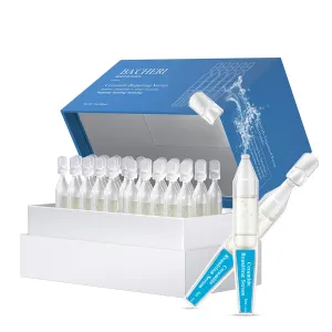 Ceramide Ampoule Serum with Hyaluronic Acid, Peptide, Hydrating & Anti Aging, Skin Barrier Repair Face Serum for Dry and Sensitive Skin, 30 Pcs/Box