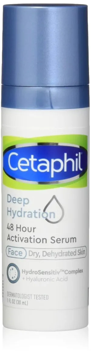 Cetaphil Cetaphil Deep Hydration 48 Hour Activation Serum 1 Fl Ounce 48 Hour Dry Skin Face Moisturizer for Sensitive Skin, 1 Fl Ounce