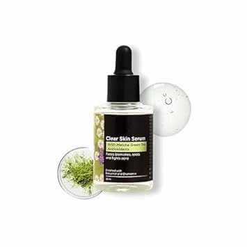 Chelss Serum With Matcha Green Tea, Niacinamide & Hyaluronic Acid | Controls Oil Production | Fades Dark Spots, Acne Marks & Pigmentation | Made In Korea 30Ml)