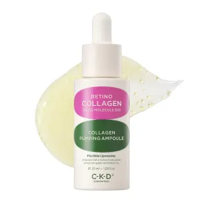 CKD Retino Collagen Pumping Ampoule – Firming & Pore-Refining Facial Serum for Skin Elasticity. Enhances Collagen, Improves Skin Texture & Tone, Strengthens Skin Barrier, Korean Skincare, 1.01 fl oz