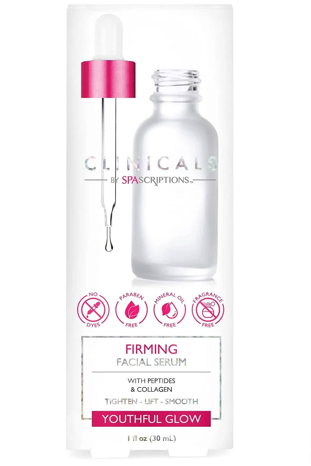 Clinicals Firming Facial Serum with Peptides and Collagen to Tighten, Lift, and Smooth your Skin to a Youthful Glow