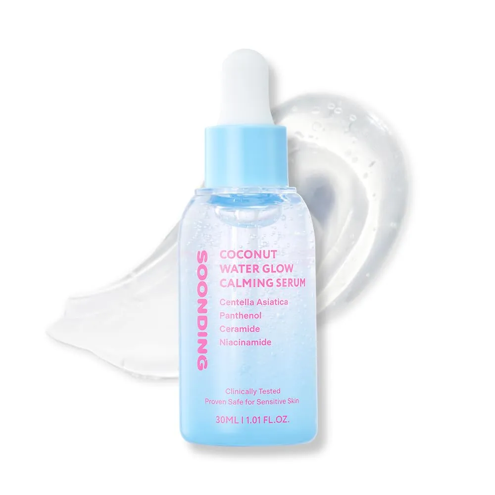 Coconut Water Glow Calming Serum 30ml, 1.01 fl oz, Instant Calming & Hydrating, Brightening Serum