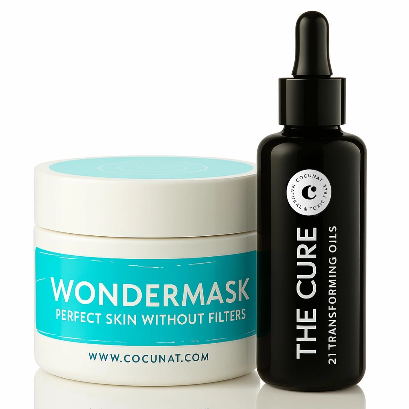 COCUNAT - Cleansing and Moisturizing Pack - Wondermask   The Cure - Facial Cleansing Mask - Anti-Aging Serum - Removes Impurities - Treats Wrinkles, Brightness and Hydration