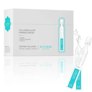 Collagen Glow Firming Face Serum Ampoule with Soluble Collagen, for reducing dry & fine lines, brightening & Hydrating Facial Serum with Centella Asiatica Extract, 30 Pcs/Box