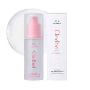 Collagen Niacinamide Serum, 50ml/1.69 fl oz, For Discoloration/Minimizing Large Pores, 63% Vegan Collagen Water,15% Niacinamide, Peptides & Hyaluronic Acid, Korean Skincare, Paraben-Free