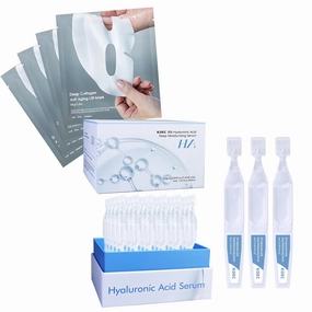 collagen face mask, anti-aging, lifting and firming skin, 5% Hyaluronic Acid Serum, moisturizing, repairing sensitive skin, suitable for all skin types (2 pieces)