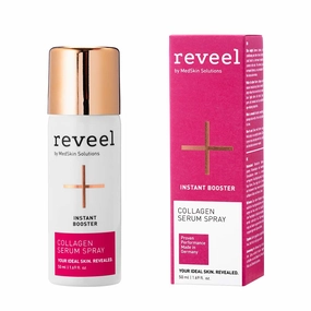 Collagen Serum Spray by reveel - Anti-aging Collagen Facial Serum with instant effect softens fine lines & moisturizes your skin for a firmer & smoother skin for Women and Men, 1.69 fl oz