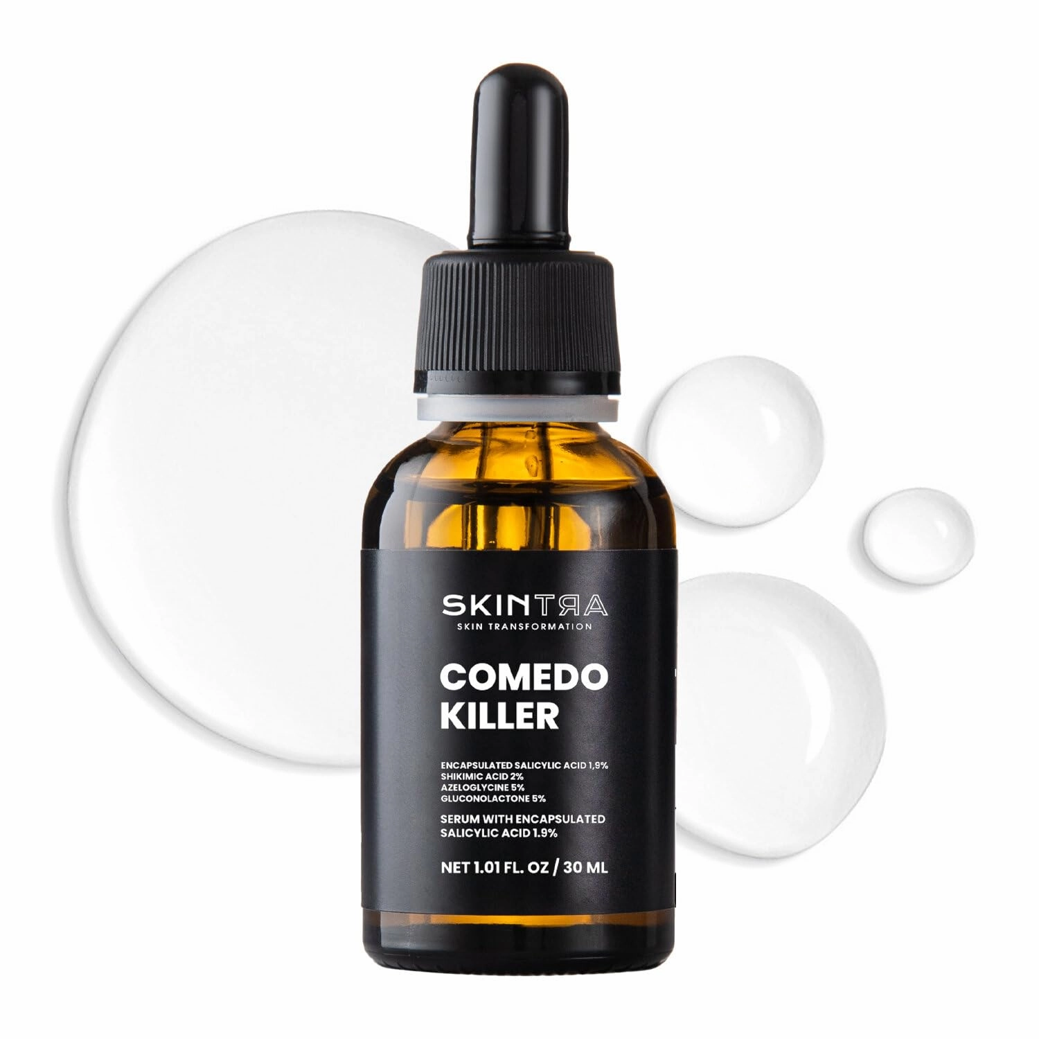 Comedo-killer - 2% Encapsulated Salicylic Acid Serum with Azeloglycine & Gluconolactone - Clears Pores, Reduces Blemishes - 30 ml/Net 1.01 Fl. Oz