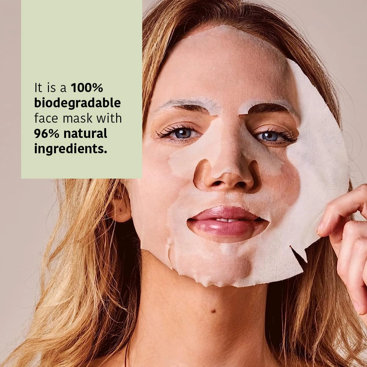 Comforting & Hydrating Tissue Face Mask with Aloe Vera | 5 Pack | Aftersun Effect | 96% Natural Ingredients