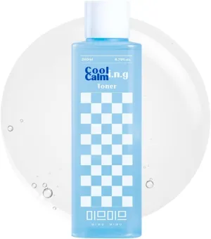 Cooling Calming i.n.g Toner｜Korean Facial Toner, Pore Tightening, for Sensitive, Acne-Prone Skin, Trouble Care, Reduce Redness and Breakout, hyaluronic Acid, CICA (260ml / 8.79fl.oz.)