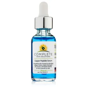 Copper Peptide Face Serum Collagen - With Anti Aging Skin Solutions Properties:1oz/30ml Anti-Wrinkle Formula For Youthful Skin