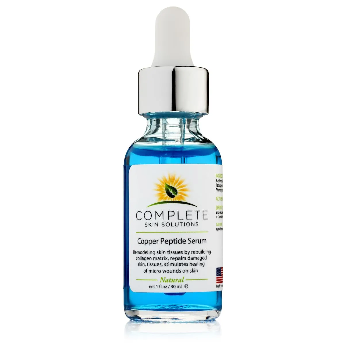 Copper Peptide Face Serum Collagen - With Anti Aging Skin Solutions Properties:1oz/30ml Anti-Wrinkle Formula For Youthful Skin