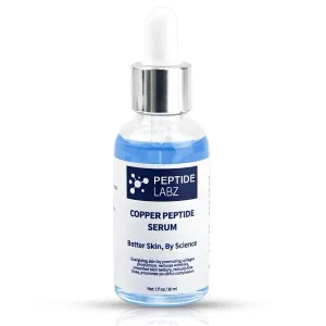 Copper Peptide Serum for Face - Anti Wrinkle - Hyaluronic Acid - Increase Collagen - 1oz/30ml - Anti Aging for Skin