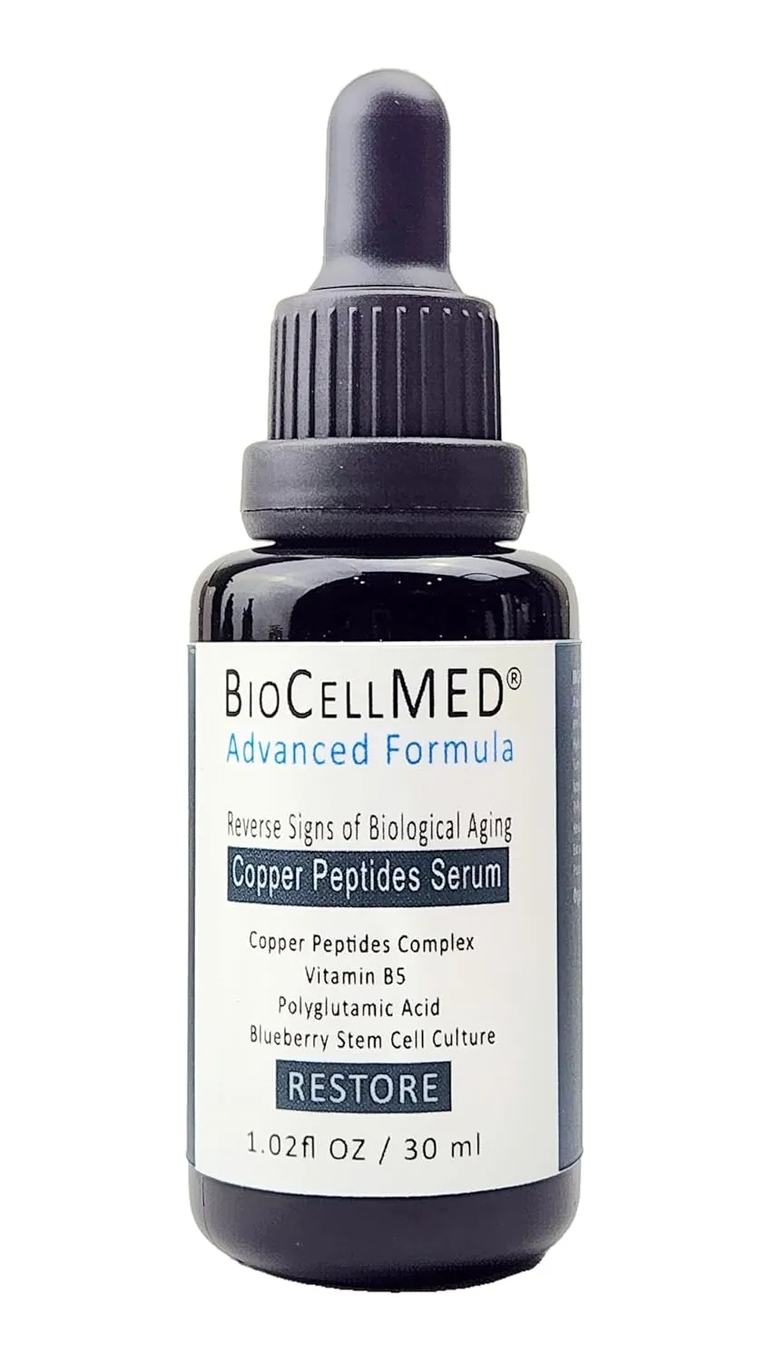 Copper Peptides Serum For Face (Plant Stem Cell Serum for Face) Full Size:1.0oz / 30ml