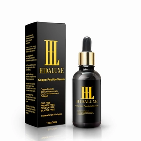 Copper Peptide Face Serum: Tightening, Repairing, and Collagen Boosting with Hyaluronic Acid | GMO FREE, PARABEN FREE, CRUELTY FREE, SILICONE FREE