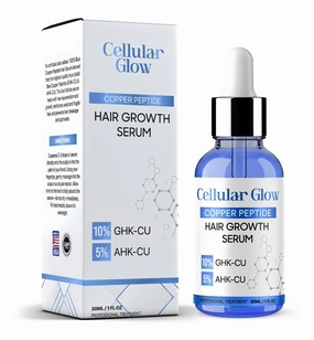 Copper Peptide Hair Serum – 10% GHK-Cu   5% AHK-Cu Peptides for Hair Growth & Scalp Health – Advanced Regrowth Treatment for Thicker, Fuller Hair