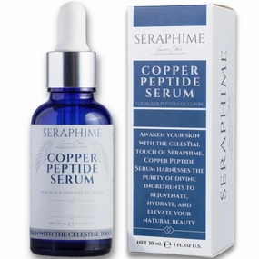 Copper Peptides Serum for Face, 2% Copper Peptide with 4% Epidermal Growth Factor (EGF Serum), Niacinamide, Ceramides, Squalane & Hyaluronic Acid, Multi Peptide, Collagen Peptide Complex, 1 fl oz