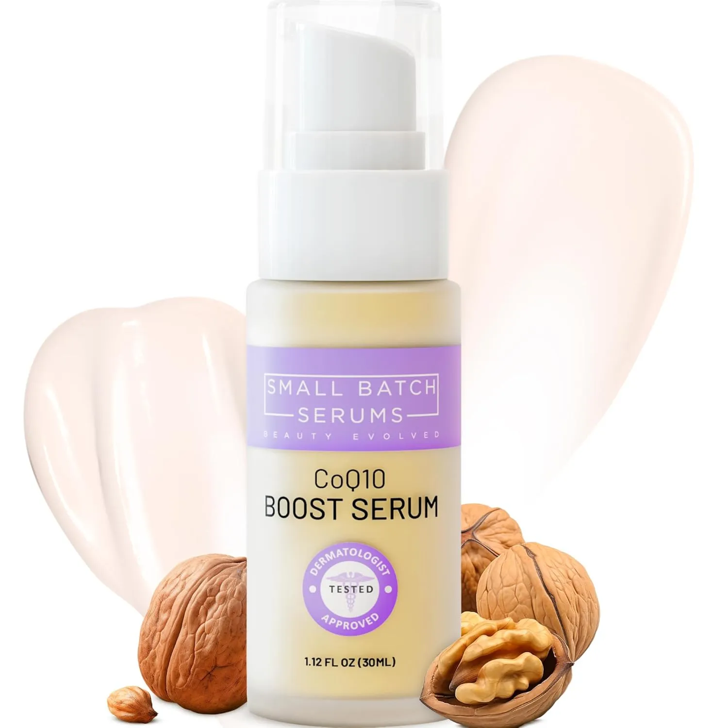CoQ10 Pure Boost Glowing Face Serum - Coenzyme Q10 Serum with Hyaluronic Acid & Vitamin E for Enhanced Anti Aging Skin Care - Hydrating Hyaluronic Acid Facial Serum - Made in USA