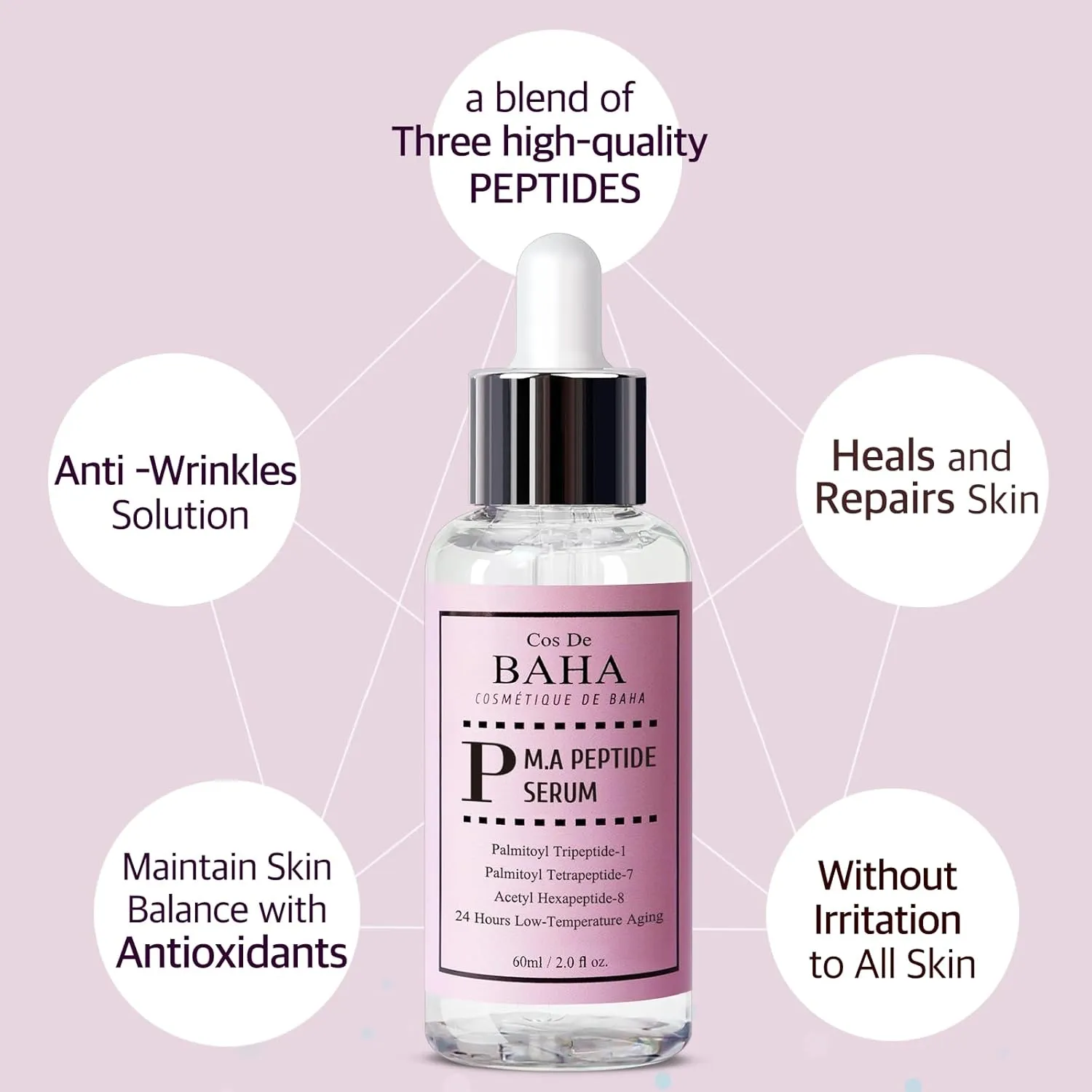 Cos De BAHA M.A Peptide Serum, 2 fl oz (60 ml)
