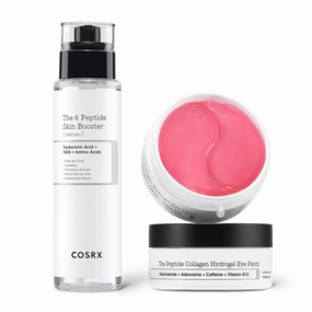 COSRX 6X Peptide Collagen Booster Toner Serum   Peptide Collagen Hydrogel Eye Patch, Peptide Skincare Sets, Korean Skin Care
