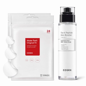 COSRX Pimple Care and Skin Recovery - Acne Pimple Patch 2 Pack (48 Counts)   Peptide Toner Serum, Acne Recovery and Hydration Boosting Skin Care for All Skin Types