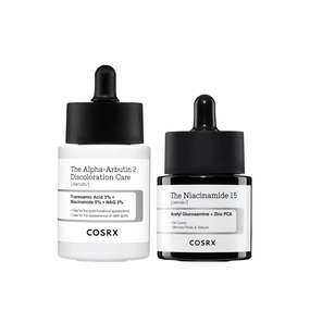 COSRX Serum Duo - 2% Alpha Arbutin Discoloration Care Serum   15% Niacinamide Face Serum