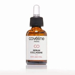 Covéline Paris - Collagen Serum - Vital Anti-Aging Serum, Immediate Tightening Effect - Rich in Collagen and Hyaluronic Acid - Anti-Wrinkle Facial Care Made in France - All Skin Types - 30 ml