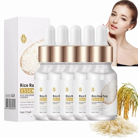 Crema Para Las Manchas De La Cara Serum De Arroz Para La Cara Crema De Arroz Para Blanquear La Piel Crema De Arroz Para La Piel De Cara Y Cerrar Los Poros Quitar Manchas (5 pcs)