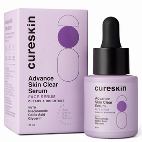 Cureskin Advance Skin Clear Niacinamide Face Serum for Acne and Dark Spots | Acne Scars Removal Serum