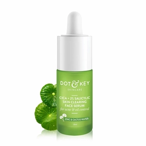 D.ot & K.ey 2% Salicylic Acid   Cica (Cantella) Anti Acne Serum with Zinc | Salicylic Acid Serum for Acne and Dark Spots | 30 ml