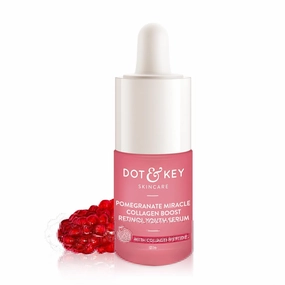 D.ot & Ke.y 0.9% Retinol Serum for Face with Pomegranate | Anti Aging Serum |Reduces Fine Lines & Wrinkles |Boosts Collagen |For Mature, Combination & Dry Skin |With Peptides & Vitamin E Infused