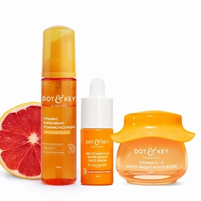 D.ot & Ke.y Vitamin C   E Skin Care Combo | Facewash 80ml, Serum 30ml, Moisturizer 60ml