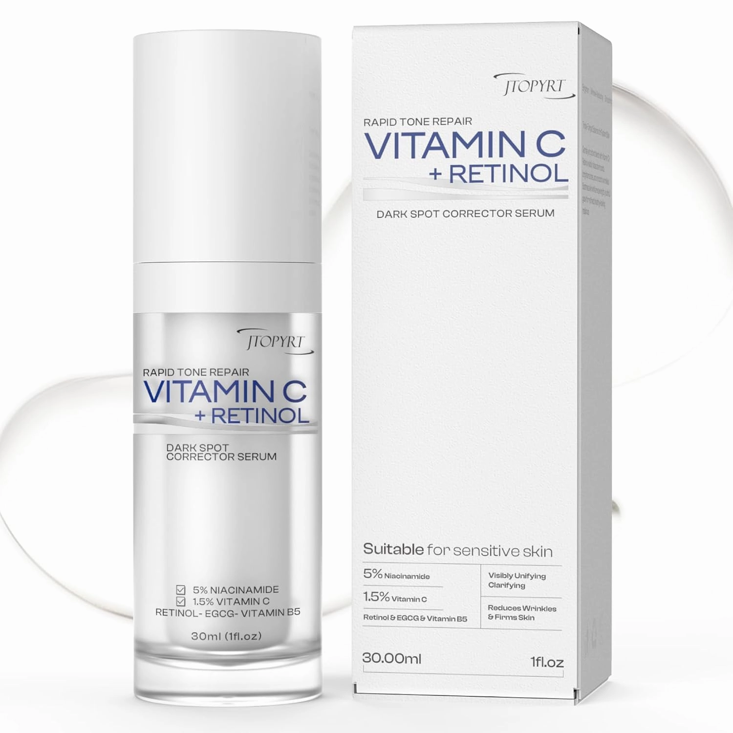 Dark Spot Corrector Face Serum: Tone Repair Retinol Dark Spot Remover Serum with Vitamin C for Anti-Wrinkle to Brighten & Even Tone for skin, 1 oz