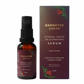 DAUGHTER EARTH Eternal Youth Rejuvenating Face Serum | Vegan Natural & Ayurvedic Brightening Serum | Rich In Skin Loving Lipids For Line and Wrinkles | Softens Skin | Suitable For All Skin Types |15ml