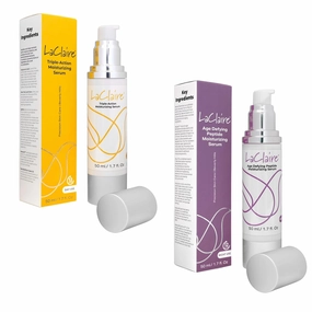 Day & Night Use Radiance Duo Moisturizing Serum with Antioxidant-Powered Hydration by Day, and Peptide plus Retinol Renewal by Night