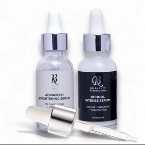 Day/Night Serum Combo. Advanced Brightening Serum   Retinol Intense Serum. Niacinamide, Retinol, Hyaluronic Acid