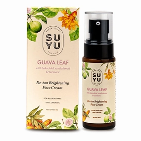 De-Tan, Brightening Face Cream | Daily Face Cream, Moisturiser For Women | Organic Skin Brightening Cream with Guava Leaf, Bakuchiol | Hydrating Moisturiser For Face | For All Skin Types-50 ml