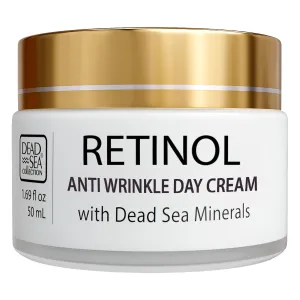 Dead Sea Collection Day Cream for Face with 2% Retinol, Dead Sea Minerals, and Vitamin E – Anti Aging Nourishing Skin Care Moisturizer to Reduce Wrinkles (1.69 fl. oz)