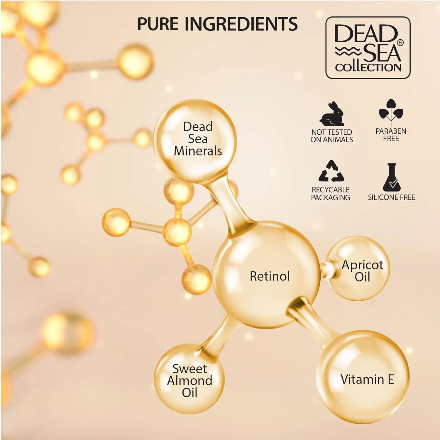 Dead Sea Collection Day Cream for Face with 2% Retinol, Dead Sea Minerals, and Vitamin E – Anti Aging Nourishing Skin Care Moisturizer to Reduce Wrinkles (1.69 fl. oz)