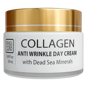 Dead Sea Collection Day Cream for Face with 3X Collagen, Dead Sea Minerals, and Vitamin E – Anti Aging Nourishing Skin Care Moisturizer to Reduce Wrinkles (1.69 fl. oz)